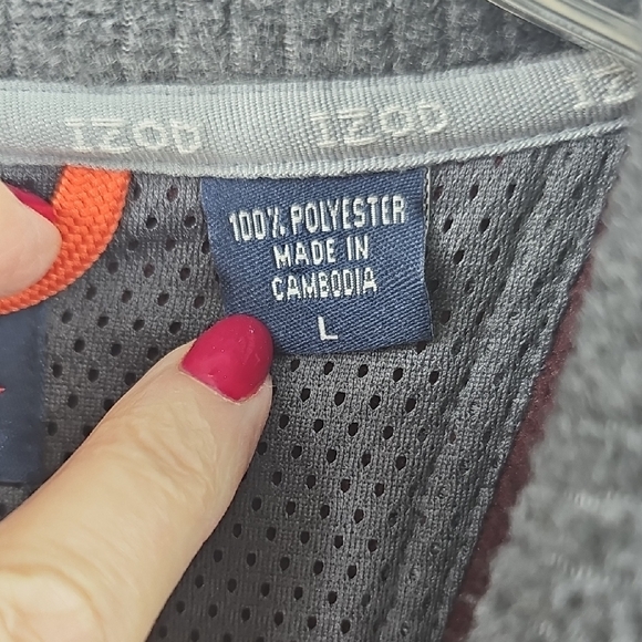 Izod Perform X Men's Burgundy Pullover Size Large - Picture 5 of 8